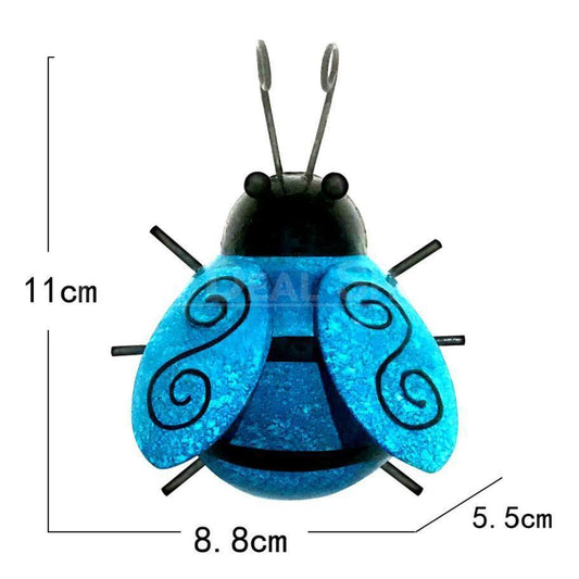 Hand-Painted Metal Beetle Wall Decor-Next Deal Shop-Blue-Next Deal Shop