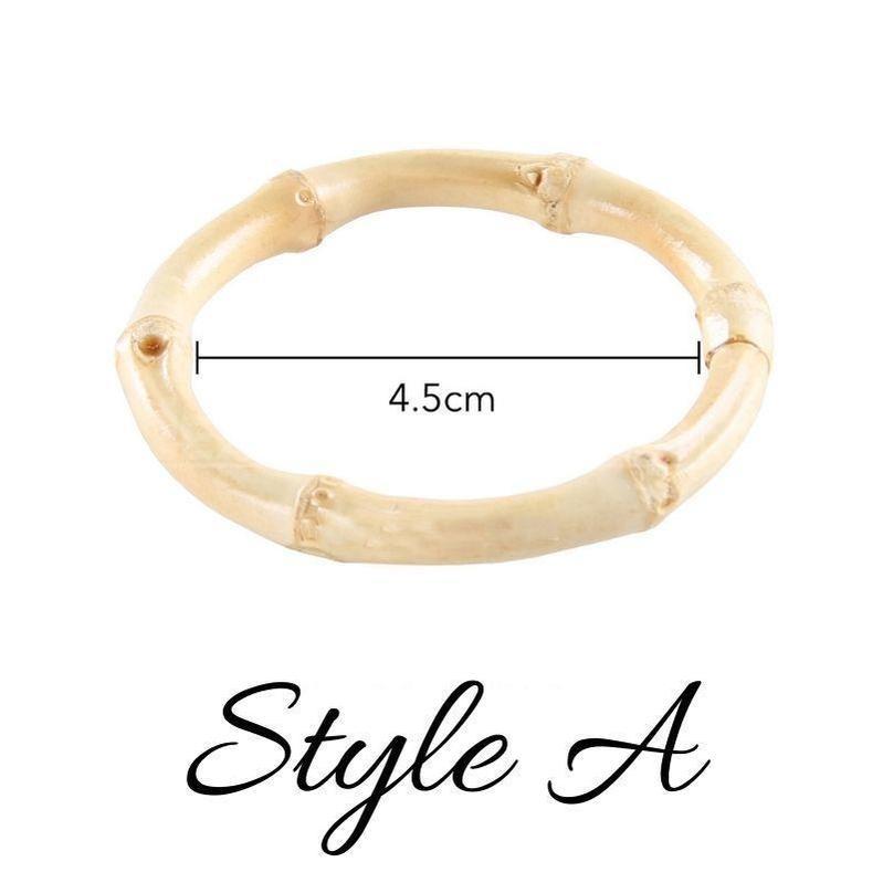 Handcrafted Natural Bamboo Napkin Ring Set-Next Deal Shop-Style A-Next Deal Shop