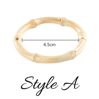 Handcrafted Natural Bamboo Napkin Ring Set-Next Deal Shop-Style A-Next Deal Shop