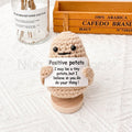 Handmade Crochet Potato with Positive Quote - Home Desktop Cute Encouragement Funny Friendship Gift