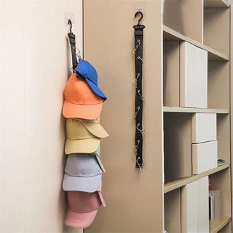 Hat Storage Strap With 8 Clips