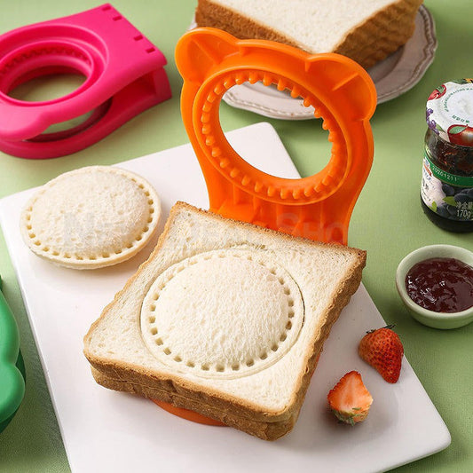 Sandwich Cutter and Sealer - Home Kitchen Kids Sandwich Making Press Tool