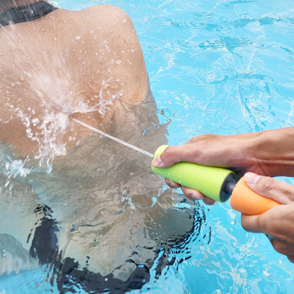 Pull Type High Pressure Toy Water Cannon (4pc) - Summer Beach Pool Outdoor Water Game Toy