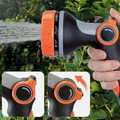 10 in 1 Garden Hose Nozzle Sprayer - Lawn Yard Plant Watering Car Washing Outdoor Tool