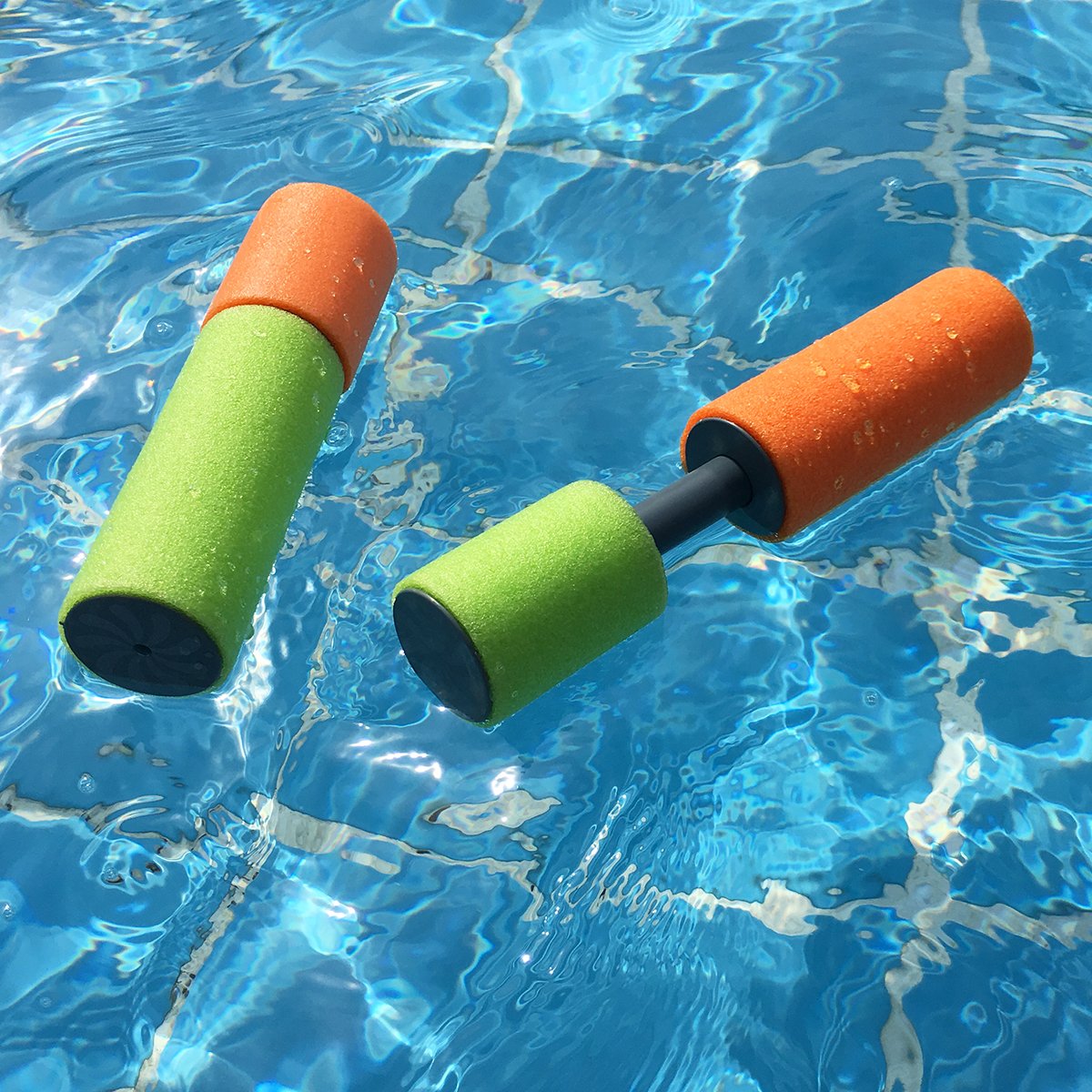 Pull Type High Pressure Toy Water Cannon (4pc) - Summer Beach Pool Outdoor Water Game Toy