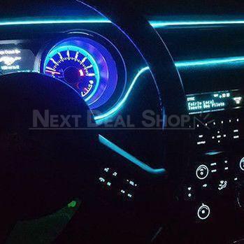 Interior Car LED Neon Glow Wire Lighting Strip - Plug and Play with Car Charger!-Next Deal Shop-Next Deal Shop