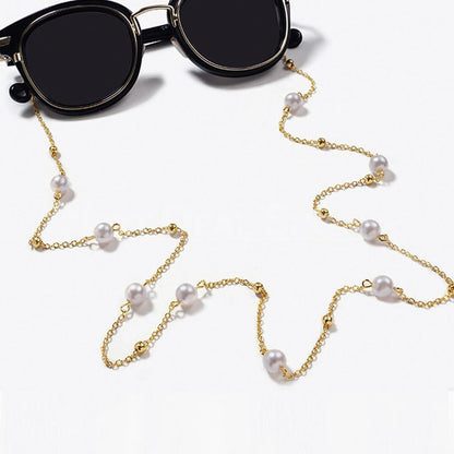Jeweled Glasses Chain-Next Deal Shop-Pearls with Gold Plated Gold-Next Deal Shop