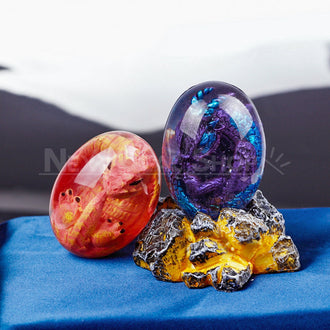 Lava Dragon Egg Decoration With Base