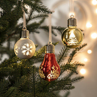 Light Up Christmas Tree Bauble Ornament
