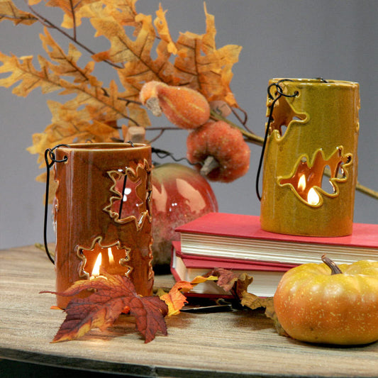 Maple Leaf Ceramic Candle Holder-Next Deal Shop-Next Deal Shop