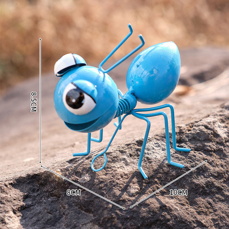 Metal Ant Garden Yard Art-Next Deal Shop-Blue-Next Deal Shop