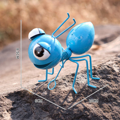 Metal Ant Garden Yard Art-Next Deal Shop-Blue-Next Deal Shop