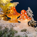 Mushroom LED Glass Lamp - Living Room Desktop Ambient Festive Holiday Lighting Decoration