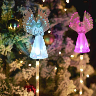 XMAS Solar-Powered LED Angel Light