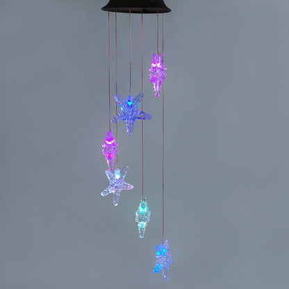 Solar-powered Dangling Starfish Light