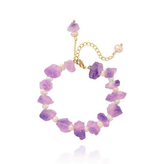 Natural Amethystine Stone Bracelet