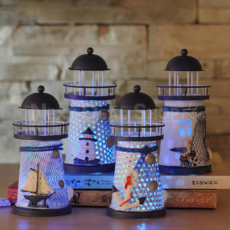 Nautical Ocean Color Changing LED Lighthouse