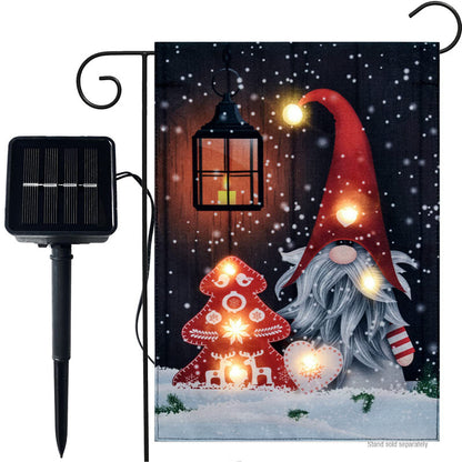 Solar Powered Led Garden Flag