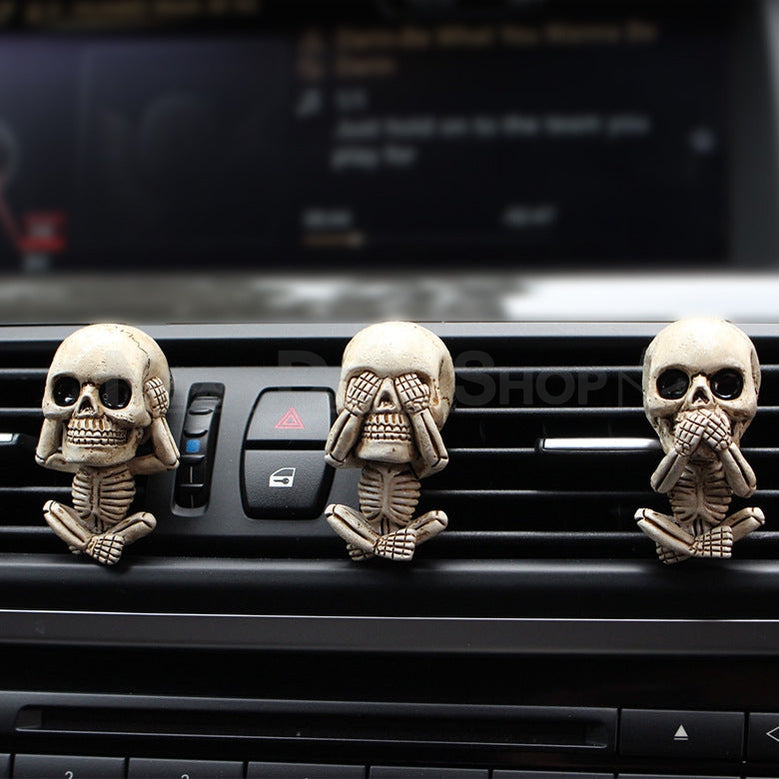 Skeleton Car Air Freshener - 3 Pcs, Halloween Car Interior Fragrance Decor
