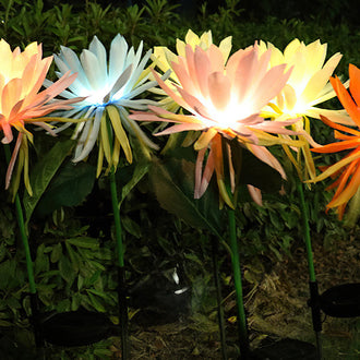 Solar Powered Epiphyllum Flower Stake Light