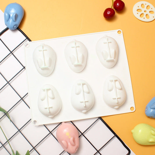 3D Bunny Silicone Baking Mold - Home Kitchen Cake Chocolate Candy Baking Tool