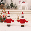 Christmas Knitted Bottle Sweater Cover