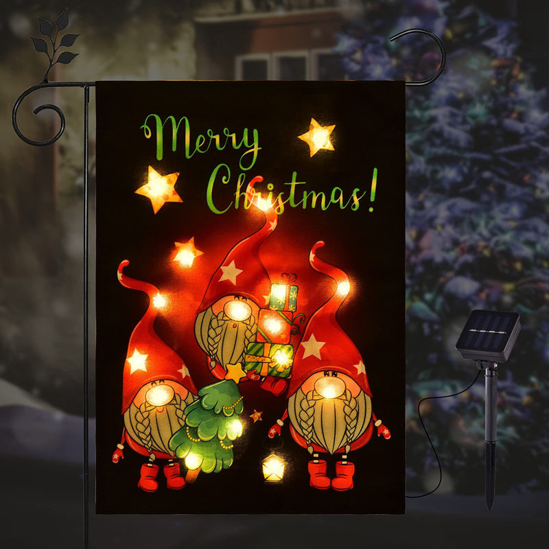 Solar Powered Led Garden Flag