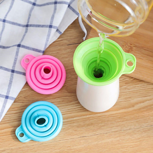 Collapsible Kitchen Funnel - 3 Pcs, Home Kitchen Gadget