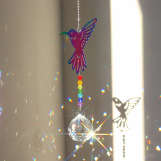 Hummingbird Crystal Hanging Suncatcher