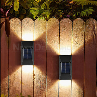 Solar Powered Up & Down Fence Light