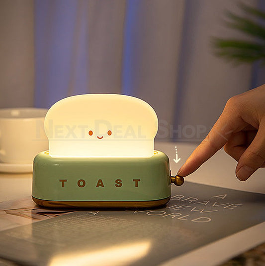 Adorable Toaster Night Lamp - Bedroom Desk Home Cute Ambient Light