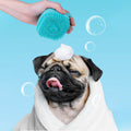 Pet Bath Brush with Shampoo Dispenser - Dog Cat Shower Grooming Cleaning Brush