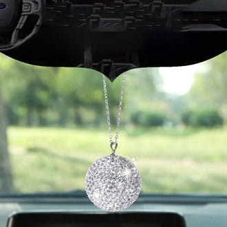 Rhinestone Ball Car Hanging Ornament