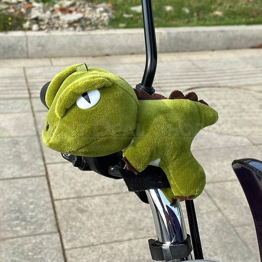 Dinosaur Plush Doll Handlebar Decor - Soft Plush Toy for Kids Bicycle Scooter Handlebar Cute Decoration