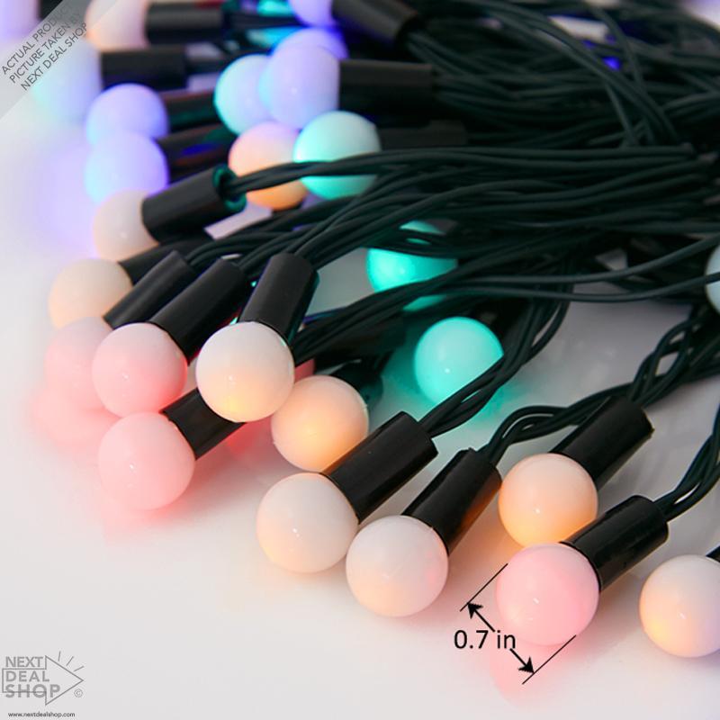 XMAS Solar-Powered LED Globe String Lights