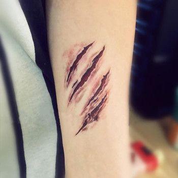 2 Pack - Halloween Scars Tattoo Stickers - Next Deal Shop
 - 3