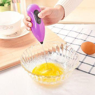 Stainless Steel Easy Electric Mixer - Great for Making Cappuccino, Milkshakes, and Whisking Eggs!