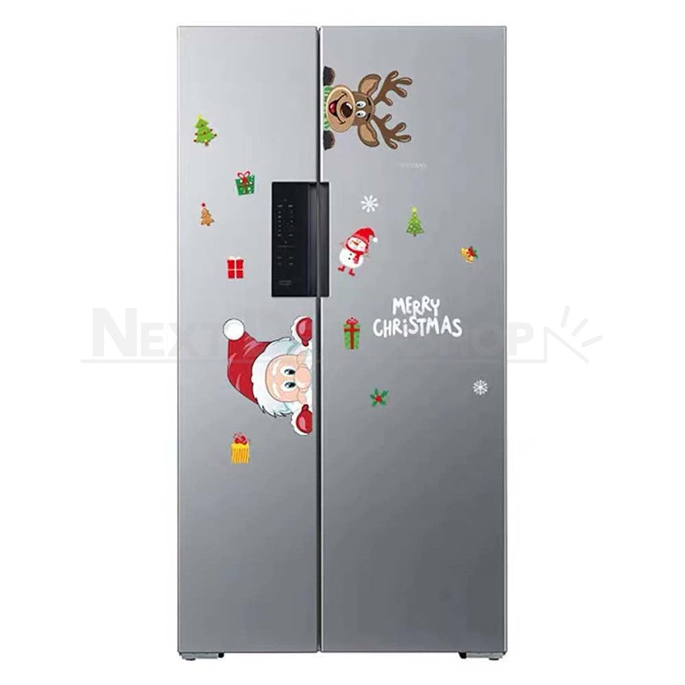 Santa Claus and Reindeer Window Cling-Next Deal Shop-Next Deal Shop