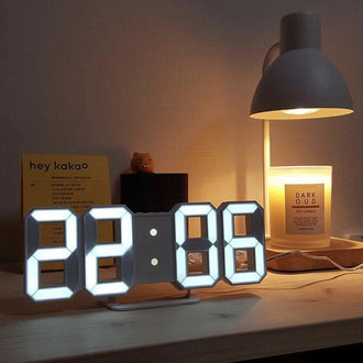 3D LED Digital Wall Clock