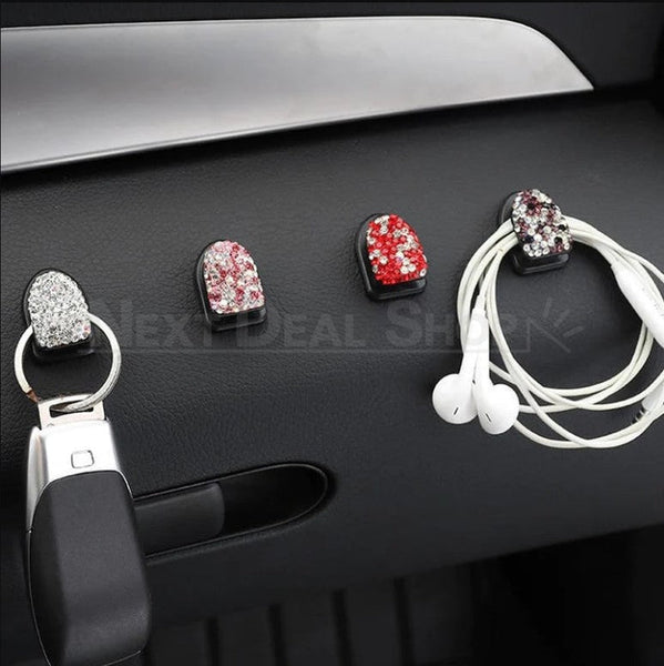 3 Pcs - Sparkly Rhinestone Car Dashboard Hook – Next Deal Shop UK