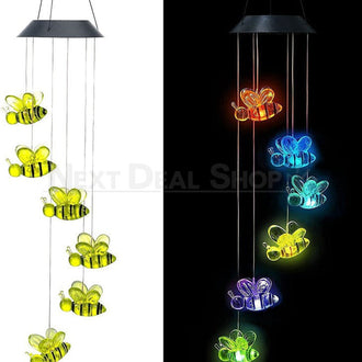 Solar-Powered Dangling Bee Light