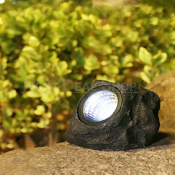 Solar Powered Garden Landscape Rock Light – nextdealshop.co.uk