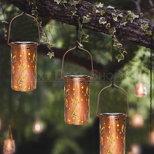 Solar-Powered Iron Hummingbird Lantern-Next Deal Shop-Next Deal Shop
