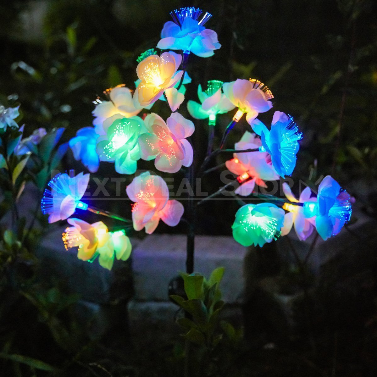 Solar Powered LED Fiber Optic Flower Stake-Next Deal Shop-Next Deal Shop