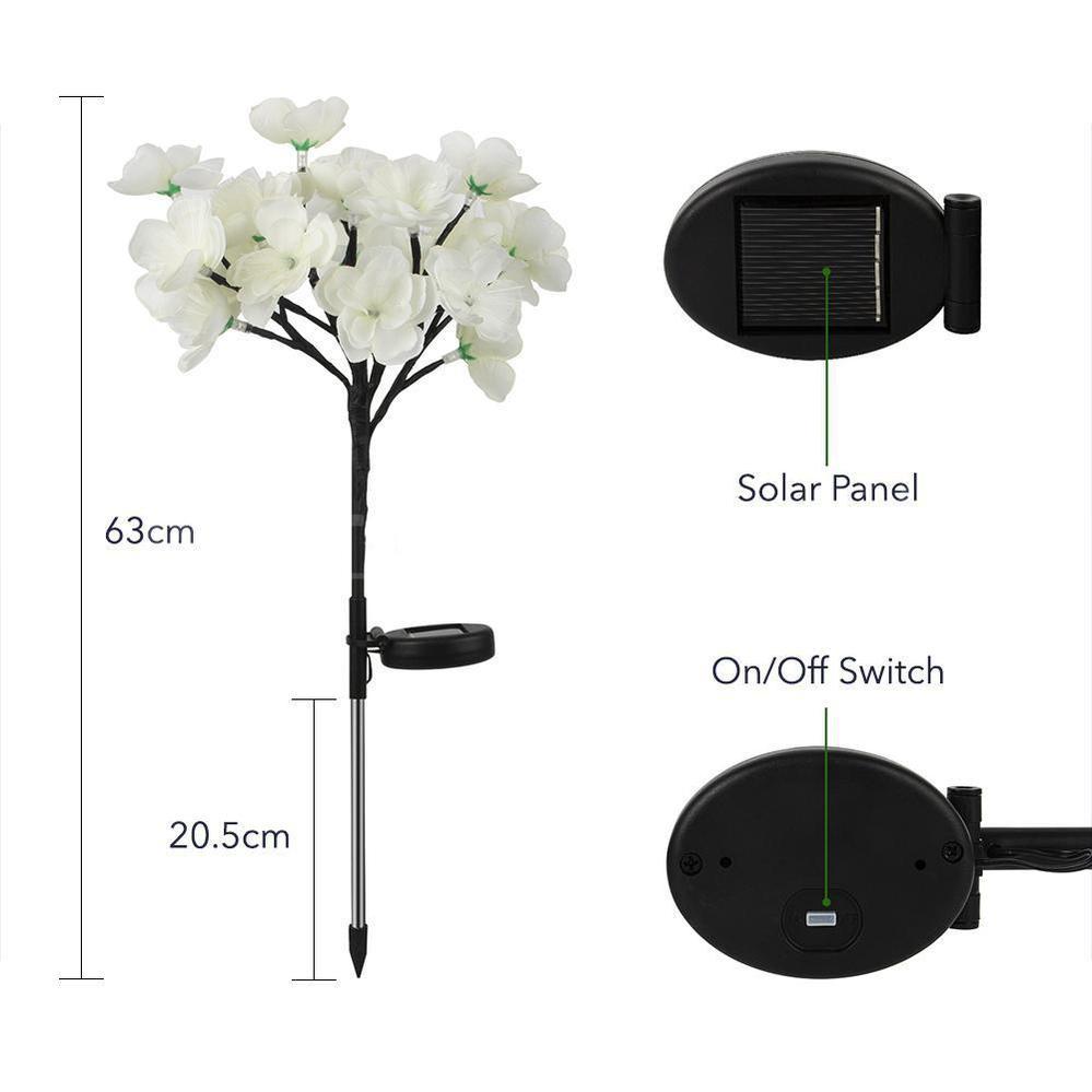 Solar Powered LED Fiber Optic Flower Stake-Next Deal Shop-Next Deal Shop