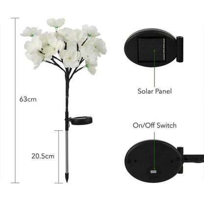 Solar Powered LED Fiber Optic Flower Stake-Next Deal Shop-Next Deal Shop
