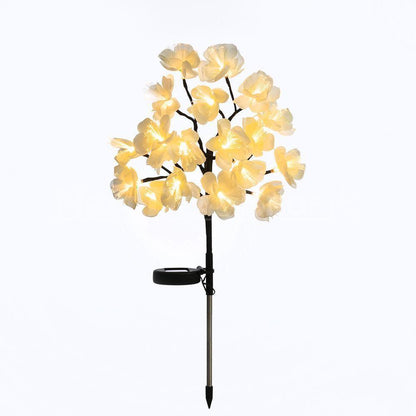 Solar Powered LED Fiber Optic Flower Stake-Next Deal Shop-White-Warm White-Next Deal Shop