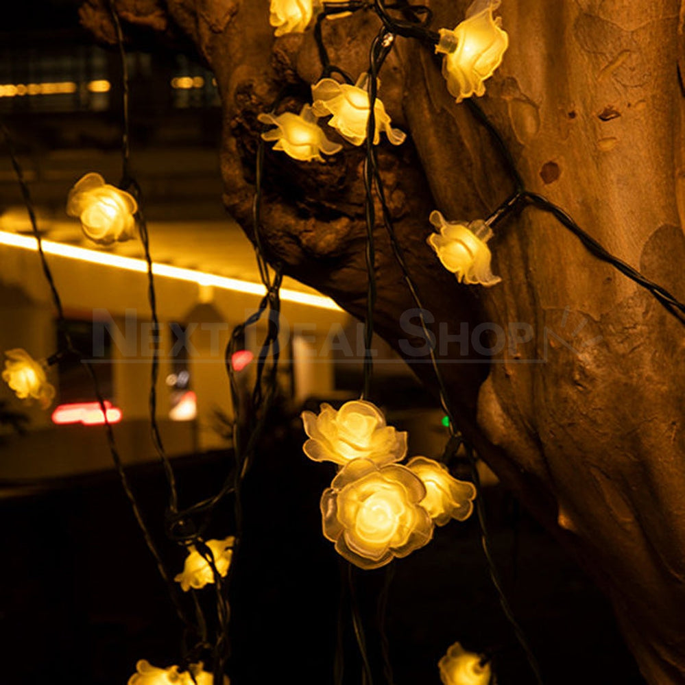Solar-Powered LED Rose String Lights-Next Deal Shop-Next Deal Shop