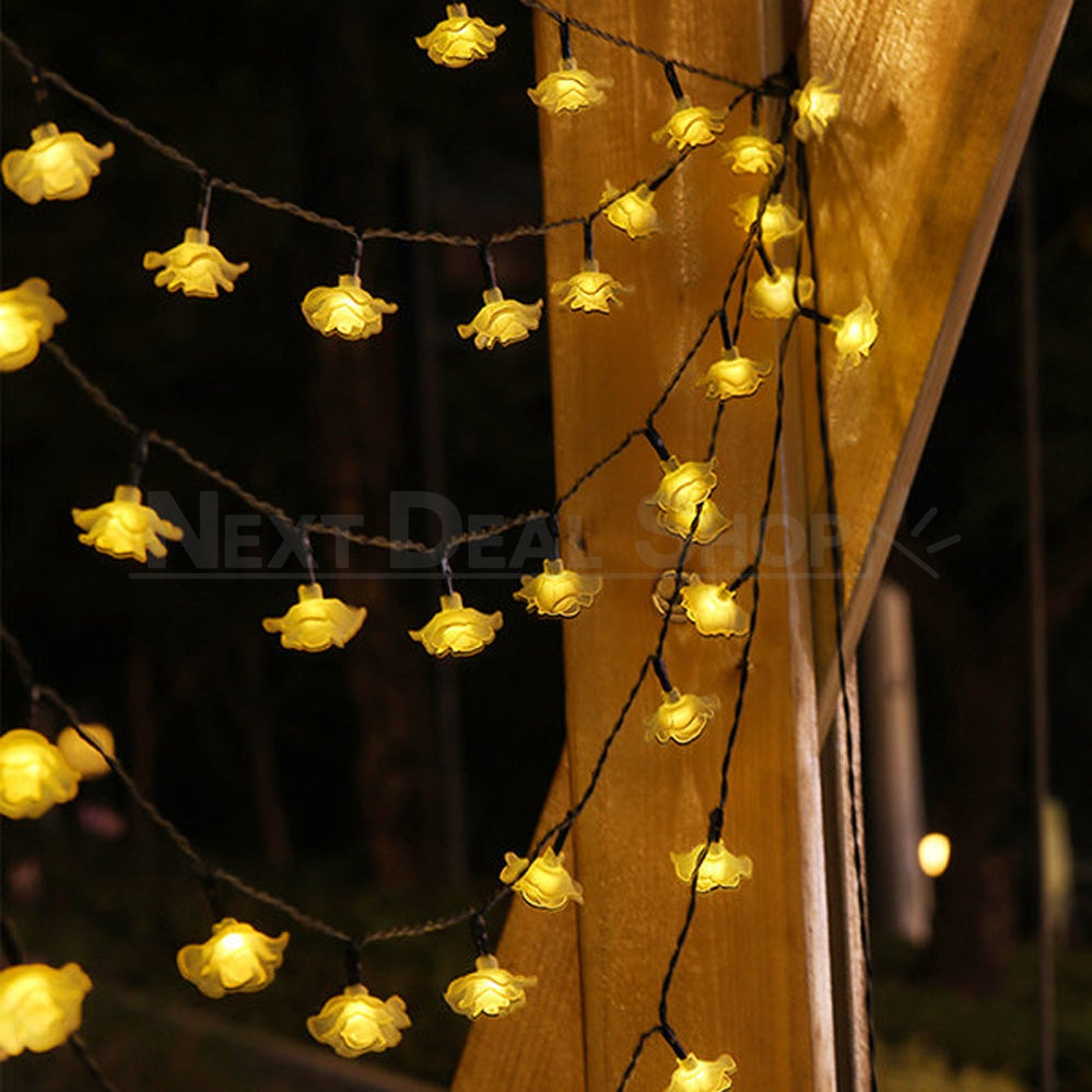 Solar-Powered LED Rose String Lights-Next Deal Shop-Next Deal Shop