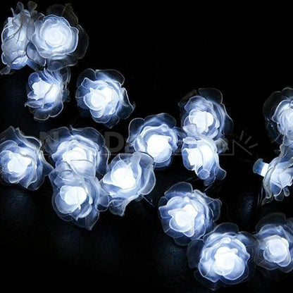 Solar-Powered LED Rose String Lights-Next Deal Shop-Cool-White-Next Deal Shop